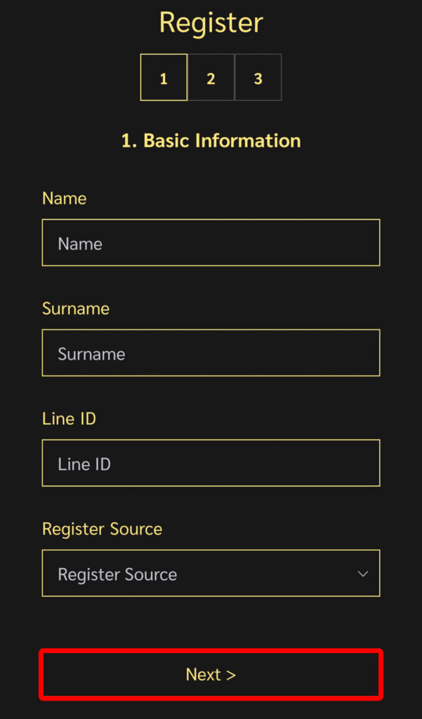 step1 to register UFABET